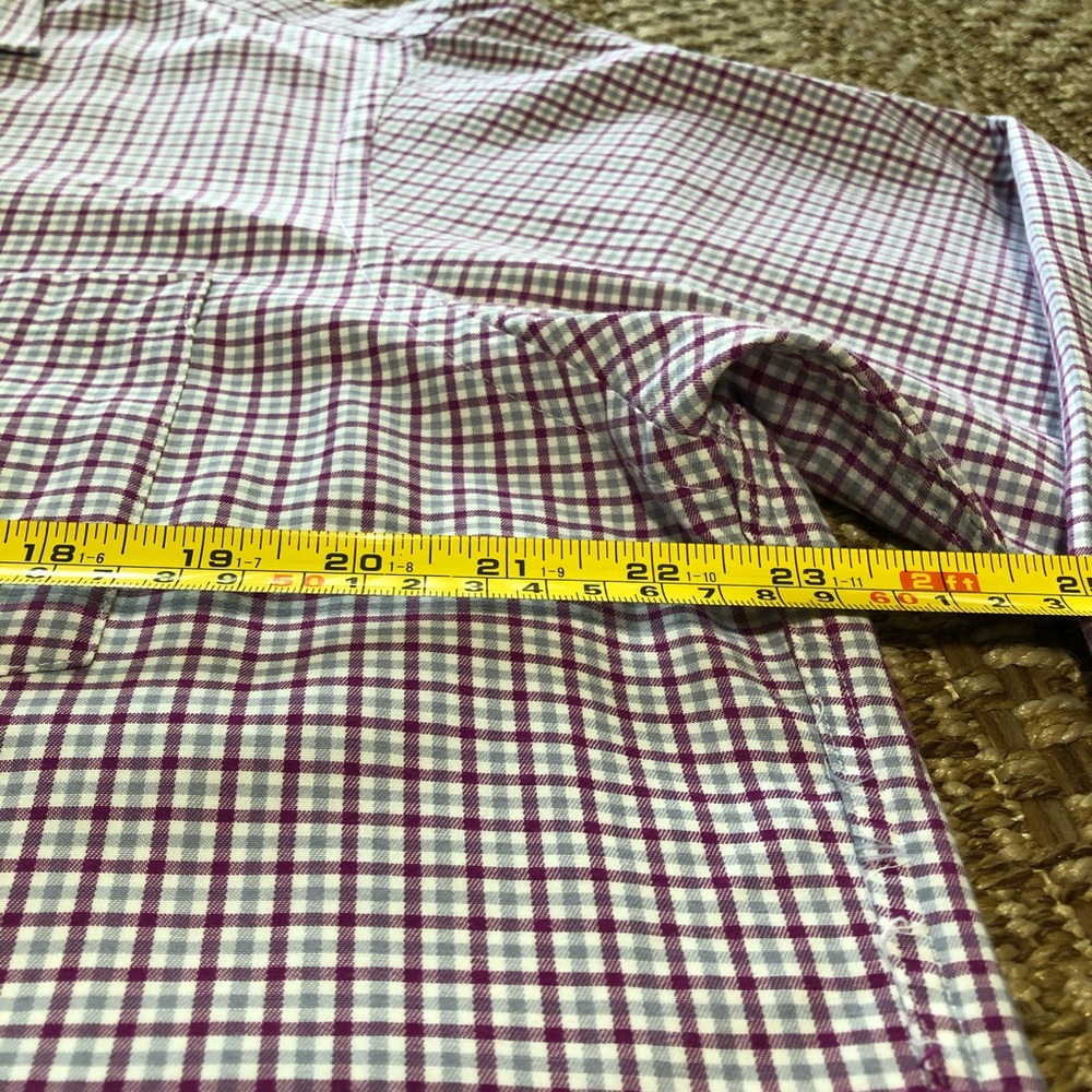 MICHAEL KORS Plaid Fuchsia‎ & Purple Shirt - Picture 10 of 11